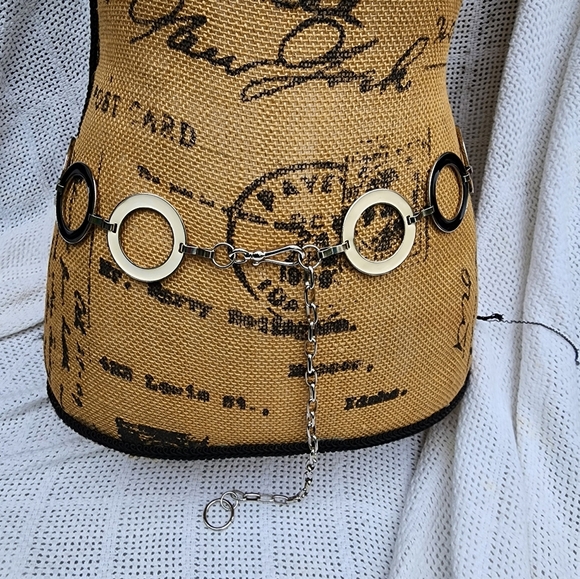 Vintage Modernist Circle BELT M - Picture 9 of 13